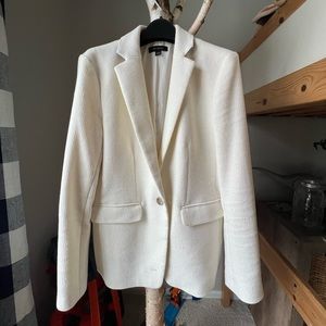 Ann Taylor white blazer